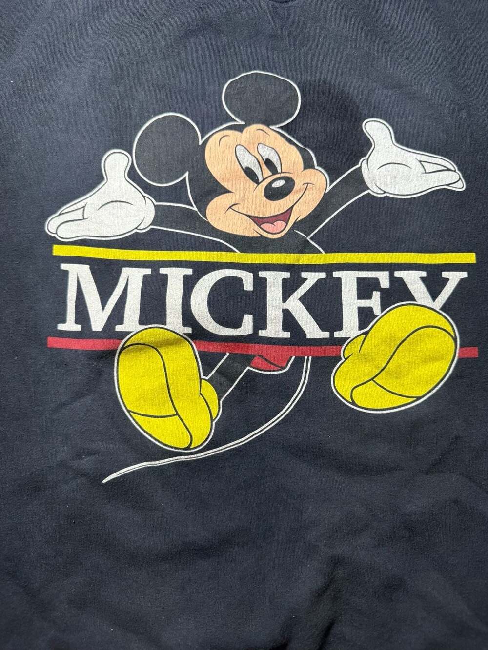Disney Mickey Mouse Graphic Black Crewneck Sweatshirt